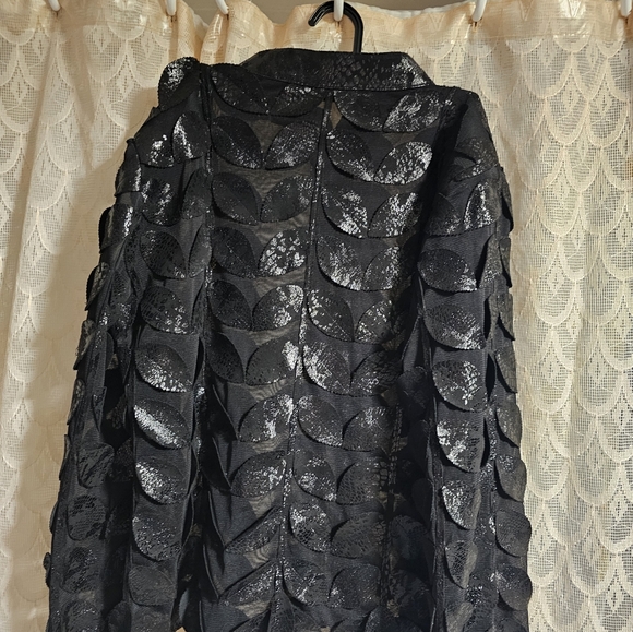 Black Sequin Women's Jacket - Picture 3 of 7